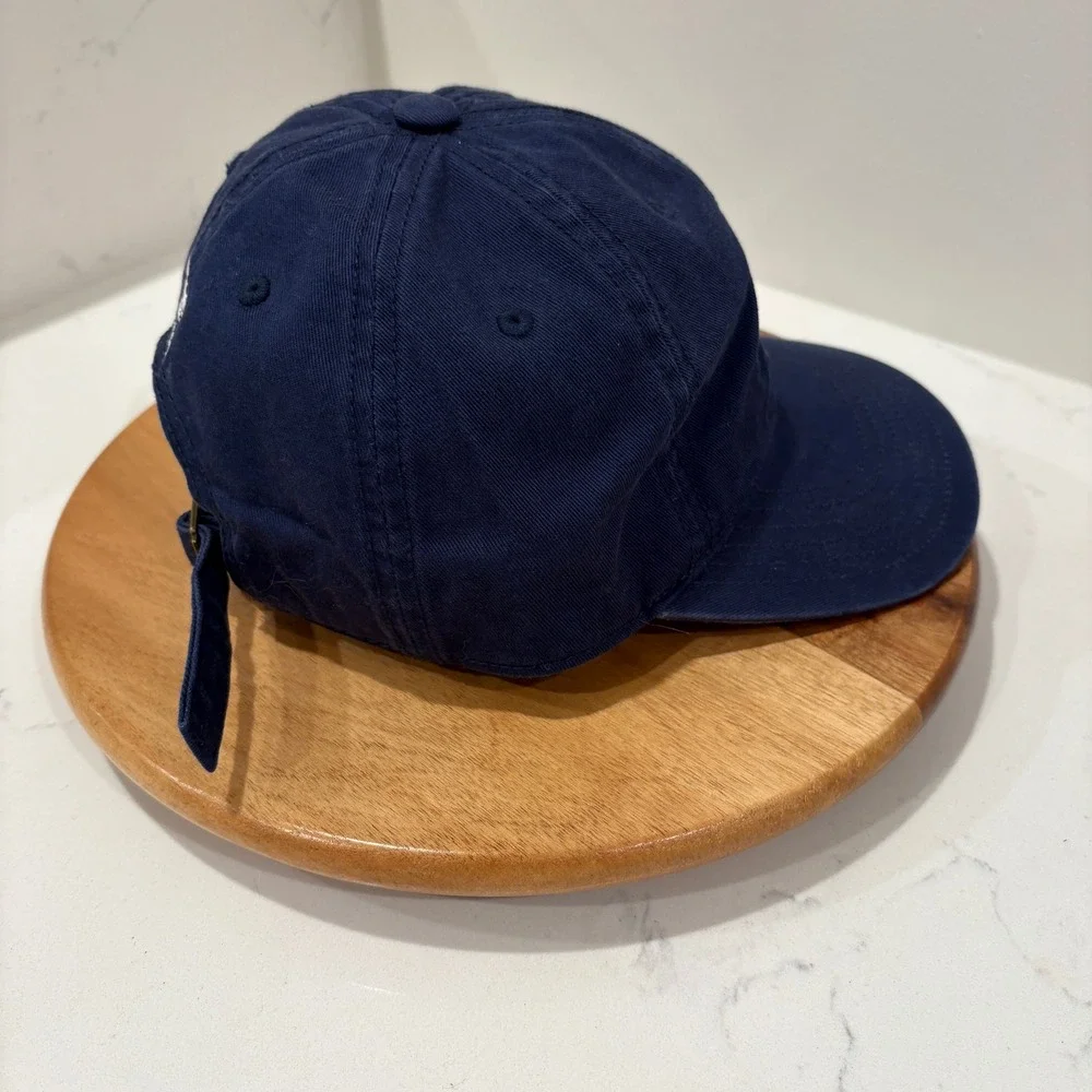 Adidas Baseball Cap Mens OSFW Navy Blue Trefoil Logo Adjustable Cotton Hat